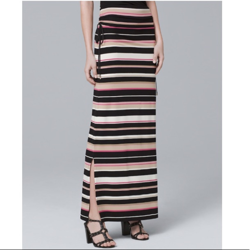 WHBM | Convertible Stripe Maxi Skirt / Dress